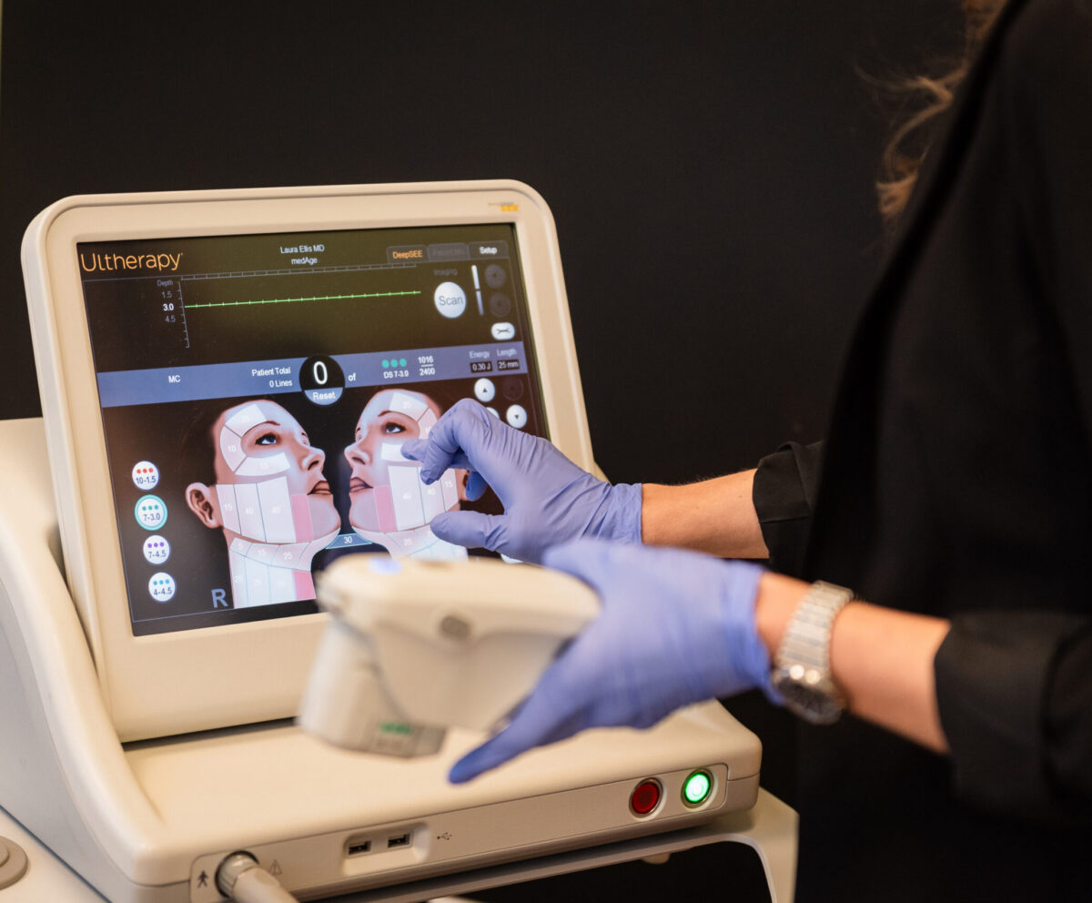 Ultherapy device at medAge Asheville